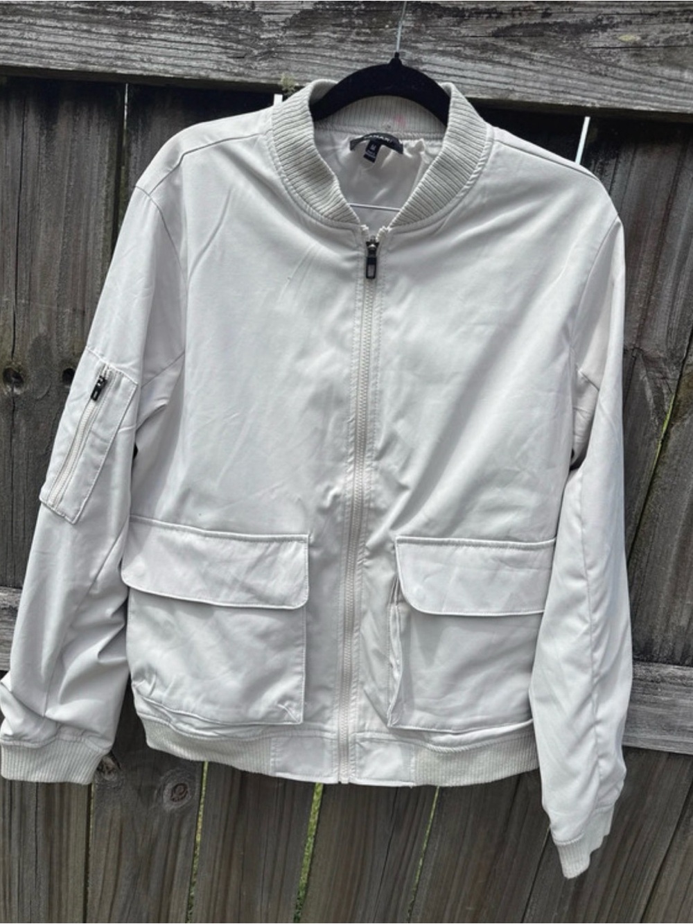 Tahari bomber utility jacket size medium